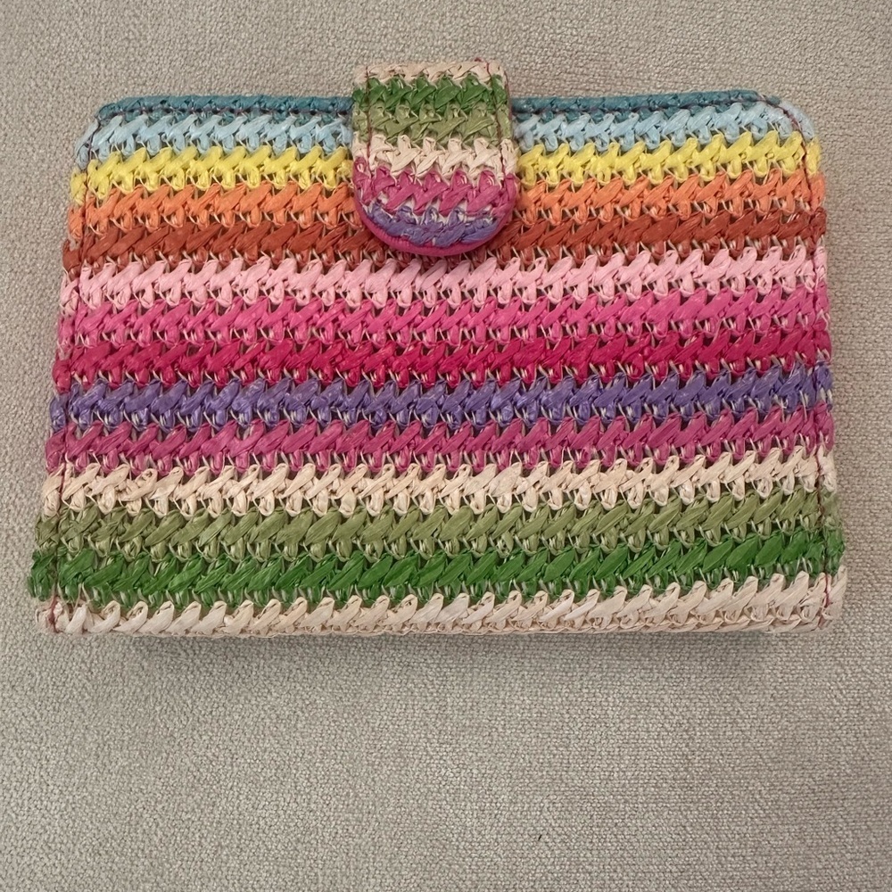 Miamica Woven Colorful Striped Women's Wallet/Passport Holder